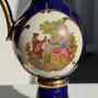 Carafes - Aiguière en porcelaine de Limoges bleue et dorée motif H27 - OFFICE OBJETS