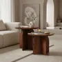 Tables basses - Tables d'appoint Bullnose - marron foncé - RAW MATERIALS