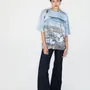 Prêt-à-porter - T-shirt imprimé intégral « Beach with Seagulls » - MARALETTO
