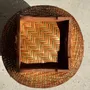Vases - Large oval belly basket Indonesian basketry with lid H65 D50 - OFFICE OBJETS