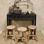 Stools - Handmade round stool - PAGODA INTERNATIONAL