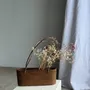 Objets de décoration - Petit panier ovale à longues anses traditionnel indonésien L28xH10 - OFFICE OBJETS