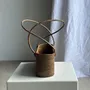 Objets de décoration - Petit panier ovale à longues anses traditionnel indonésien L28xH10 - OFFICE OBJETS