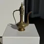 Tea and coffee accessories - Oriental engraved gilded brass jug H22 - OFFICE OBJETS