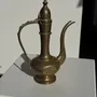 Tea and coffee accessories - Oriental engraved gilded brass jug H22 - OFFICE OBJETS