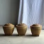 Vases - Panier traditionnel indonésien tressé clair H40 D37 - OFFICE OBJETS