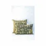 Coussins textile - NO-MAD Anvaya Cushion Cover in Cotton Linen with Screen Print and Embr - NO-MAD