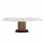 Tables Salle à Manger - Table à manger à rallonge baril ovale marbre porcelaine - ANGEL CERDÁ