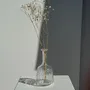 Vases - Petit vase flacon en verre gravé motifs géométriques vintage H16,5 - OFFICE OBJETS