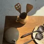 Cutlery set - Openwork spatula, teak kitchen utensil L30 L8 - OFFICE OBJETS