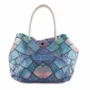 Bags and totes - Medium Blue Mirror Beach Bag - BEACH VIBES