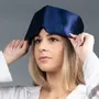 Vêtements de nuit - masque de sommeil luxueux surdimensionné en pure soie - 6FIFTYTWO®