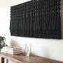 Other wall decoration - Obsidian Rhythm: Giant Handmade Modern Macrame Wall Installation - SARMAL DESIGN