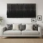 Other wall decoration - Obsidian Rhythm: Giant Handmade Modern Macrame Wall Installation - SARMAL DESIGN