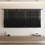 Other wall decoration - Obsidian Rhythm: Giant Handmade Modern Macrame Wall Installation - SARMAL DESIGN