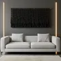Other wall decoration - Obsidian Rhythm: Giant Handmade Modern Macrame Wall Installation - SARMAL DESIGN