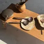 Cutlery set - Pair of salad cutlery or cooking utensils in blackened teak L30 - OFFICE OBJETS