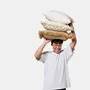 Fabric cushions - Raffia cushion - DESIGN TRIP