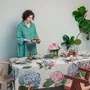 Nappes - Nappe en Lin 100% │ Hortensies - LINOROOM 100% LINEN TEXTILES