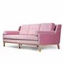 Sofas for hospitalities & contracts - Mr. Jones 3-seater Sofa, COM fabric, Black Limed Oak Base & Brass Feet - DUISTT