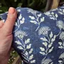 Cushions - Indigo blue block print pillowcase Hannes 100% linen - NORAVILLA