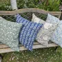 Cushions - Blue floral pillowcase William MOrris Wandle 100% linen - NORAVILLA