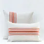 Coussins textile - NO-MAD Raku Cushion Cover in Cotton Linen with Embroidery - NO-MAD