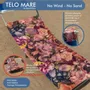 Travel accessories - No-Wind Rose Rosa Beach Towel - BEACH VIBES