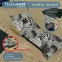 Travel accessories - No-Wind Animalier Black & White Beach Towel - BEACH VIBES