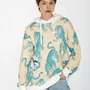 Apparel - All-Over Print Hoodie “White Heron” - MARALETTO