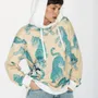 Apparel - All-Over Print Hoodie “White Heron” - MARALETTO