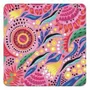 Travel accessories - Square Pink Mosaic Beach Towel - BEACH VIBES
