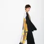 Apparel - Black Kimono “Scattered Pears” - MARALETTO