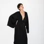Apparel - Black Kimono “Scattered Pears” - MARALETTO