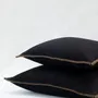 Coussins textile - NO-MAD Prakrit Cushion Cover in Cotton Jute with Hand Embroidery - NO-MAD