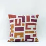 Coussins textile - NO-MAD Vanya Cushion Cover in Cotton Linen with Screen Print Design - NO-MAD