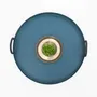 Plats et saladiers - NO-MAD Thali Tray in PU Coated Stainless Steel and Cotton Cord - NO-MAD