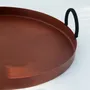 Plats et saladiers - NO-MAD Thali Tray in PU Coated Stainless Steel and Cotton Cord - NO-MAD