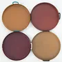 Plats et saladiers - NO-MAD Thali Tray in PU Coated Stainless Steel and Cotton Cord - NO-MAD