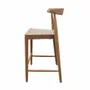 Chaises - AMBIA - Chaise haute de bar en teck et corde naturel - HYDILE