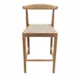 Chaises - AMBIA - Chaise haute de bar en teck et corde naturel - HYDILE