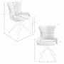 Chairs - Swivel chair in blue fabric - ANGEL CERDÁ