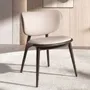 Chaises - Chaise en similicuir crème et gris foncé - ANGEL CERDÁ