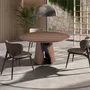 Chaises - Chaise en similicuir crème et gris foncé - ANGEL CERDÁ
