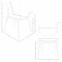 Chaises - Chaise en similicuir crème et gris foncé - ANGEL CERDÁ