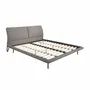 Beds - Dark grey fabric bed - ANGEL CERDÁ