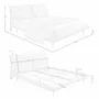 Beds - Dark grey fabric bed - ANGEL CERDÁ