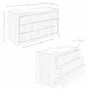 Chests of drawers - Chest of drawers in walnut, polished gold steel and porcelain marble top - ANGEL CERDÁ