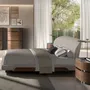Beds - Light grey fabric bed - ANGEL CERDÁ