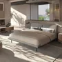 Night tables - Bedside table in walnut, polished gold steel and porcelain marble top - ANGEL CERDÁ